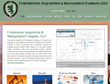 Tablet Screenshot of cornerstoneamc.com